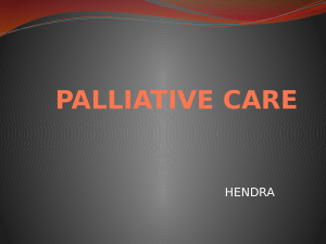 palliative care