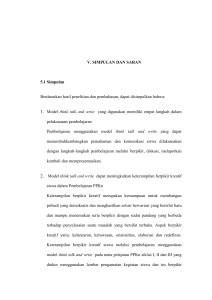 180 V. SIMPULAN DAN SARAN 5.1 Simpulan Berdasarkan hasil