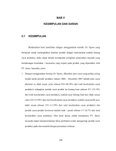 BAB V KESIMPULAN DAN SARAN 5.1 KESIMPULAN