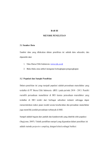 BAB III METODE PENELITIAN 3.1 Sumber Data Sumber data yang