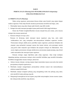 BAB II PERENCANAAN (Planning) DAN