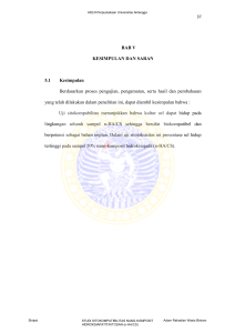 BAB V KESIMPULAN DAN SARAN 5.1 Kesimpulan Berdasarkan