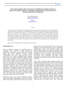 Jurnal Ilmu Manajemen Volume 4 Nomor 2