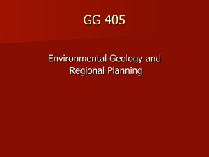 Perencanaan Wilayah dan Geologi Lingkungan