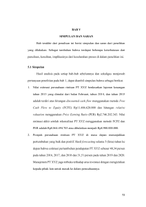 72 BAB V SIMPULAN DAN SARAN Bab terakhir dari penulisan ini