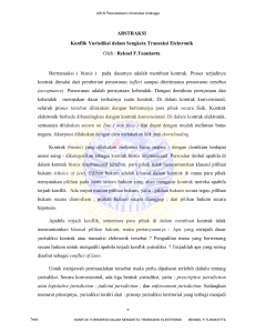 ABSTRAKSI Konflik Yurisdiksi dalam Sengketa Transaksi Elektronik