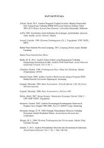 DAFTAR PUSTAKA Afrizal, Fitrah. 2013. Analisis Pengaruh Tingkat