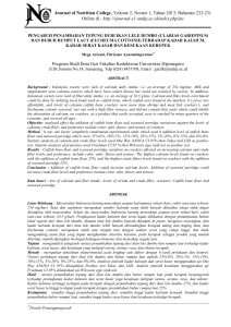 Journal of Nutrition College, Volume 2, Nomor 1