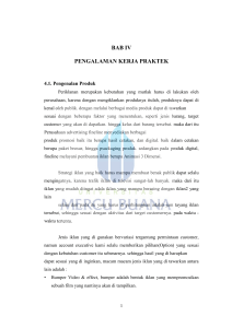 BAB IV PENGALAMAN KERJA PRAKTEK