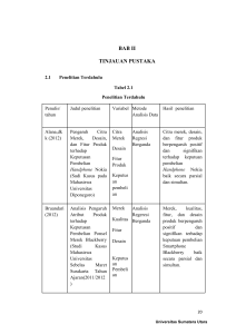 bab ii tinjauan pustaka - Universitas Sumatera Utara