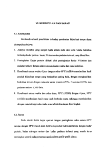 VI. KESIMPULAN DAN SARAN 6.1. Kesimpulan Berdasarkan basil