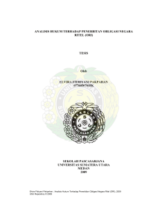 analisis hukum terhadap penerbitan obligasi negara ritel - USU-IR