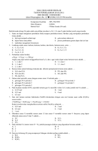 SOAL UJIAN AKHIR SEKOLAH TAHUN PEMBELAJARAN 2010