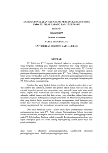 ANALISIS PENERAPAN AKUNTANSI PERTANGGUNGJAWABAN