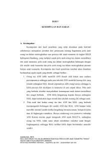 BAB V KESIMPULAN DAN SARAN A. Kesimpulan