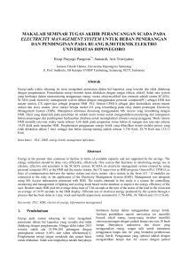 makalah seminar tugas akhir perancangan scada pada electricity