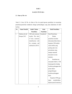 9 BAB 2 KAJIAN PUSTAKA 2.1 State of The Art Tabel