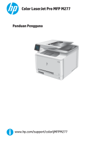 HP Color LaserJet Pro MFP M277 User Guide