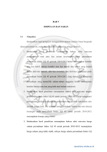 BAB V SIMPULAN DAN SARAN 5.1 Simpulan Berdasarkan hasil