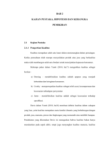 BAB 2 KAJIAN PUSTAKA, HIPOTESIS DAN KERANGKA PEMIKIRAN