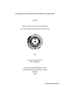 gambaran radiografis ewing`s sarcoma