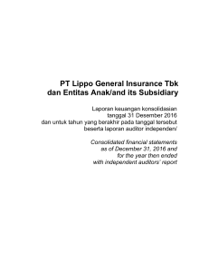 PT Lippo General Insurance Tbk dan Entitas Anak