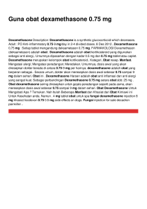 Guna obat dexamethasone 0.75 mg