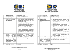 Pengumuman KI BNI Syariah Bilingual