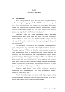 5 BAB II TINAJUAN PUSTAKA 2.1 Gagal Jantung Gagal jantung