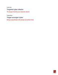 Targeted cyber attacks Target serangan cyber