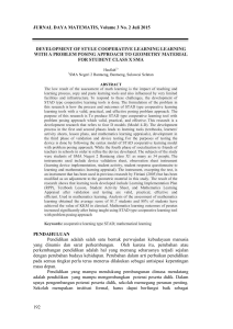 JURNAL DAYA MATEMATIS, Volume 3 No. 2 Juli 2015