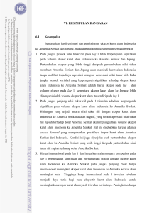 VI. KESIMPULAN DAN SARAN 6.1 Kesimpulan Berdasarkan hasil