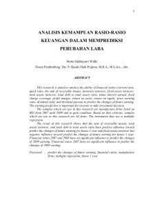 analisis kemampuan rasio-rasio keuangan dalam