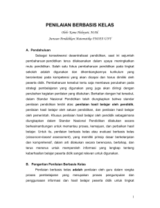 Pelatihan di MAN 3 YK-Penilaian Berbasis Kelas