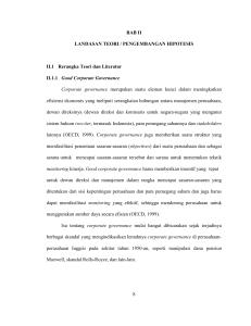 BAB II LANDASAN TEORI / PENGEMBANGAN HIPOTESIS II.1