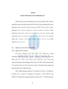 BAB IV HASIL PENELITIAN DAN PEMBAHASAN Dalam bab ini