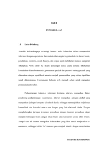 BAB 1 PENDAHULUAN 1.1 Latar Belakang Semakin