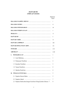DAFTAR ISI (Table of Contents)