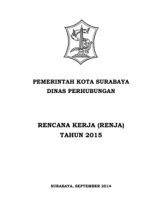 rencana kerja (renja) tahun 2015