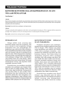 konstruktivisme dalam keperawatan: suatu telaah