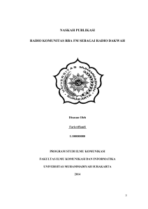 naskah publikasi - Universitas Muhammadiyah Surakarta