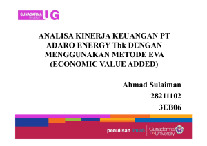 ANALISA KINERJA KEUANGAN PT ADARO ENERGY Tbk