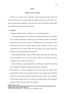 BAB V SIMPULAN DAN SARAN Penelitian ini