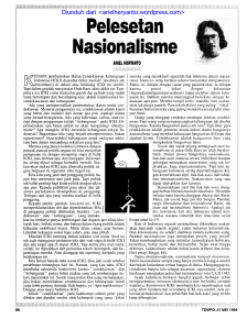 Pelesetan Nasionalisme
