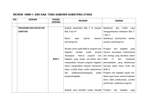 review kmw-1: ssk kab. toba samosir sumatera utara