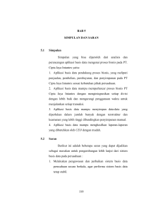 BAB 5 SIMPULAN DAN SARAN 5.1 Simpulan Simpulan yang bisa