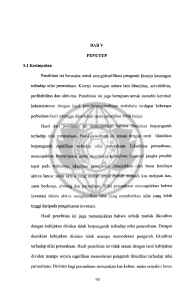 5.1 Kesimpulan PENUTUP Penelitian ini berusaba untuk