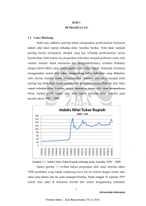 Indeks Nilai Tukar Rupiah - Perpustakaan Universitas Indonesia