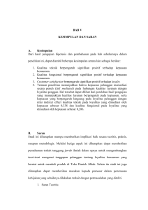 BAB V KESIMPULAN DAN SARAN A. Kesimpulan Dari hasil