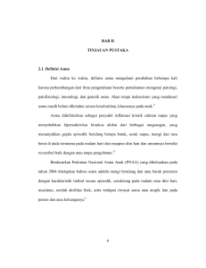 6 BAB II TINJAUAN PUSTAKA 2.1. Definisi Asma